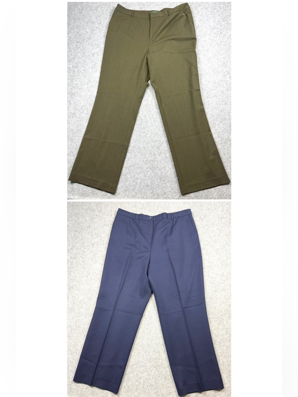 Pendleton Navy Blue Wool Trouser Pants Ralph Lauren Green Trousers Bundle 16